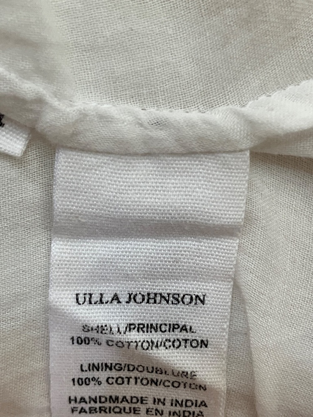 Ulla Johnson Elvina Dress Size 4 Midi Cotton Off White - Picture 7 of 8